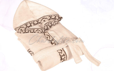 Халат за баня Терра – екрю L/XL