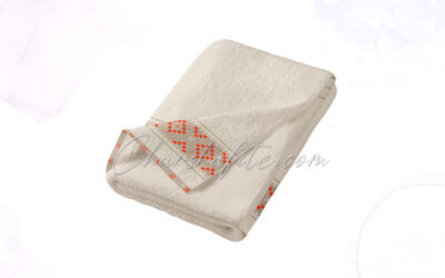 Хавлиена кърпа Фолклор – екрю, 30/50 см