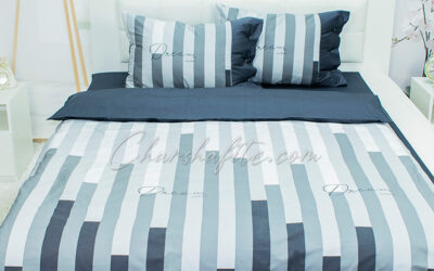 Единичен спален комплект Бруно, памучен сатен