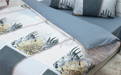 Единичен спален комплект Тристан, памучен сатен