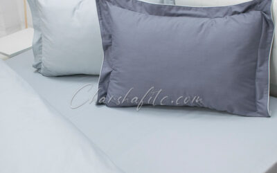 Двоен спален комплект Тъмносиво и Светлосиво с два плика