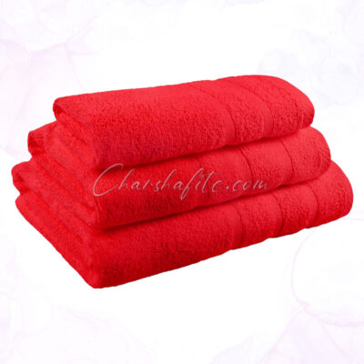 Комплект хавлиени кърпи Перла - червено